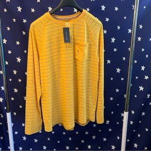 Tommy Hilfiger shirt (yellow w/ stripes)